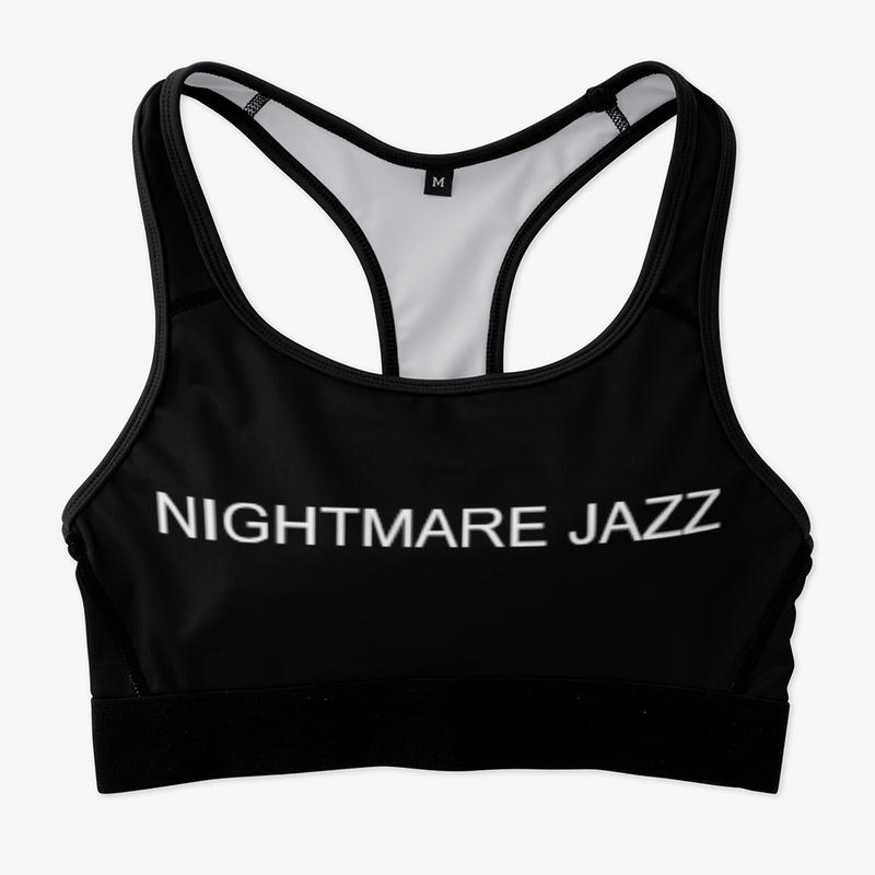 Nightmare Jazz Sport's Bra black